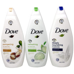 Dove Variety Pack Body Wash  Deeply Nourishing for Instantly Soft Skin  Refreshing Cucumber for Refreshing and Uplifting Skin  and Shea Butter for Pam