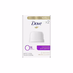 Dove Deodorant Refills Refill Kit Coconut + Pink Jasmine, 1.13 oz, 2 Count
