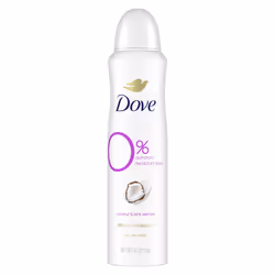 Dove 0 percent Aluminum Deodorant Spray For 48 Hour Protection Coconut and Pink Jasmine Aluminum Free Deodorant 4 oz
