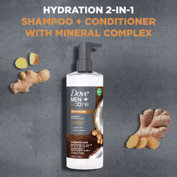 DOVE MEN 2N1 PRO HYDRATION 4 PIECE 17.5 OZ./517 ML