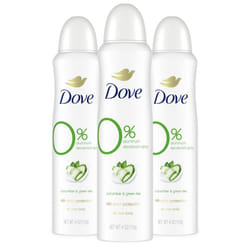 Dove Deodorant Spray Cucumber & Green Tea 3 Count For 48 Hour Protection Aluminum Free Deodorant 4 oz