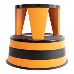 Cramer Kik Step Steel Step Stool - Two Step Stool  Holds 350 lbs (Orange)