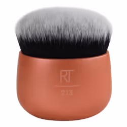 Real Techniques Foundation Kabuki Makeup Blender, Blender brush, Rounded, Fluffy, Synthetic, Pink, Women
