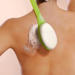 EcoTools Buff + Polish Bath Brush  Long Handle To Cleanse & Exfoliate Back & Hard-To-Reach Areas  Eco Friendly Shower Brush Removes Dead Skin  Cruelty