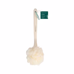 EcoTools EcoPouf Bath Brush Loofah Brush for Bath & Shower Made with Long Handle & Recycled Soft Netting for Gentle Exfoli ...
