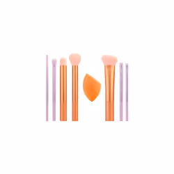Level Up Brush And Sponge Kit, Makeup Brushes For Eyeshadow, Foundation, Blush, & Bronzer, Makeup Blending Sponge, Profession ...
