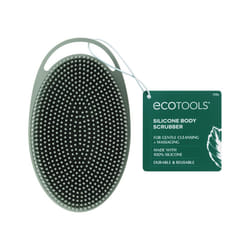EcoTools Silicone Body Scrubber  for Gentle Cleansing & Exfoliating  2-in-1 Silicone Scrubber & Body Massager  Hygienic & Durable Bath Accessory  Eco