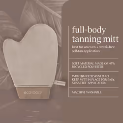 EcoTools Good Tan Full-Body Tanning Mitt  For Self-Tan Application  Use Self Tanning Mitt With Tanning Mousse  Lotions  & Tanning Waters  Eco Friendly