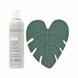 EcoTools Makeup Brush Cleansing Pad + Deep Clean Shampoo Bundle Brush Cleaner Mat & Makeup Brush Cleanser For Deep Cleaning ...