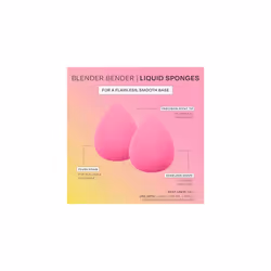 Puffs N' Stuff Powder Puffs + Liquid Sponges Set, Makeup Blending Sponges & Powder Puffs, For Foundation, Concealer, & Setting Powder, Vegan & Cruelty