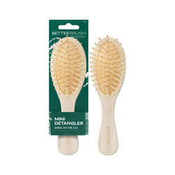 EcoTools Mini Detangler Hairbrush  Brush For Wet Or Dry Hair  Heat Resistant  Mini Hairbrush Gently Detangles & Styles  Travel-Size Paddle Brush  Rene
