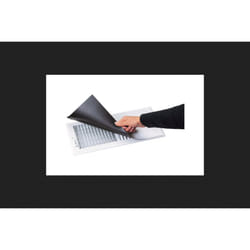 Deflect-O Vent Cover Magnetic 12  X 5  White Can Be Painted Polybagged