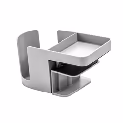Deflecto 400000 cup holder Grey Acrylonitrile butadiene styrene (ABS)