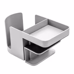 Deflecto 400000 cup holder Grey Acrylonitrile butadiene styrene (ABS)