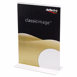 Deflecto 47901, Sign holder, A5, Polystyrene (PS), Transparent, Vertical, 149 mm