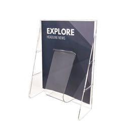 Deflecto 55501 literature rack 1 shelves Transparent