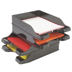 Deflecto 63904 desk tray/organizer Polystyrene Black