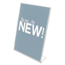 Deflecto 69701 sign holder/information stand Polystyrene Transparent