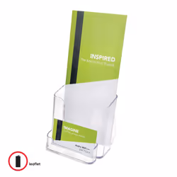 Deflecto 78601 business card holder Polystyrene Transparent