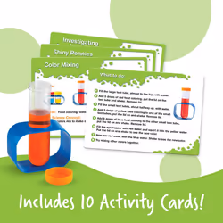 Learning Resources Primary Science Lab Activity Set - Science Kits for Kids Ages 3+ STEM Toys for Toddlers  Science Classroom Decor Science