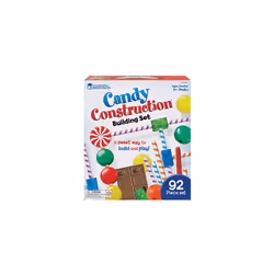 Learning Resources Candy Construction Building Set  Fine Motor Building Toy  92 Pieces  Ages 4+