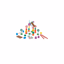 Learning Resources Candy Construction Building Set  Fine Motor Building Toy  92 Pieces  Ages 4+