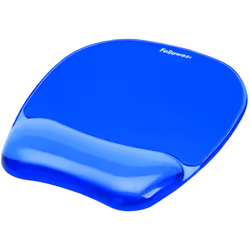 Fellowes Crystals Gel Mouse Pad/Wrist Support - Blue