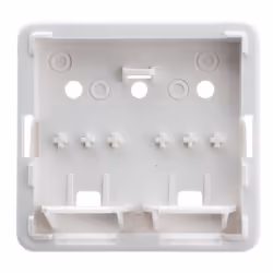 8 Port Keystone Jack Surface Mount Box  White  Surface Mount Box for Networking  Home Theatre  Security/Surveillance  Cablewholesale