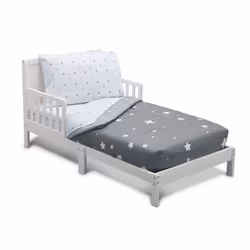 Delta Children 4 Piece Toddler Bedding Set for Boys - Reversible 2-in-1 Comforter - includes Fitted Comforter to Keep Little ...