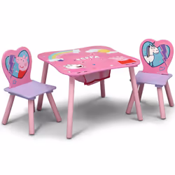 Hasbro Peppa Pig Table and Chair Set with Storage
