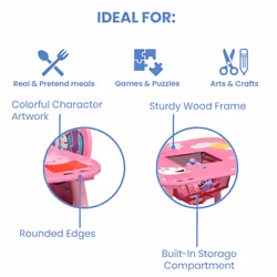 Hasbro Peppa Pig Table and Chair Set with Storage