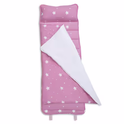 Delta Children Nap Mat with Included Pillow and Blanket for Toddlers and Kids; Features Carry Handle with Strap Closure and N ...
