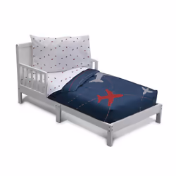 Delta Children 4 Piece Toddler Bedding Set for Boys - Reversible 2-in-1 Comforter - Includes Fitted Comforter to Keep Little  ...