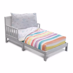 Delta children 4 Piece Toddler Bedding Set for girls - Reversible 2-in-1 comforter - Includes Fitted comforter to Keep Little ...