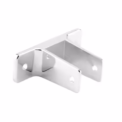 Prime-Line 656-6368 Two Ear Wall Bracket For 1-1/4 In. Panels Zinc Alloy Chrome Plated (Single Pack)