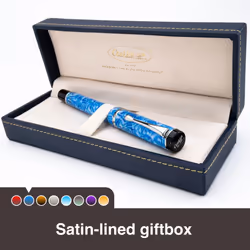 Conklin Duragraph Fountain Pen Ice Blue - Stub Nib  Premium Writing Instrument for Calligraphy & Signatures