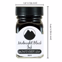 Monteverde USA Ink with ITF Technology  30 ml Midnight Black (G309MB)