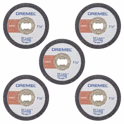 Dremel EZ476 1 12Inch EZ Lock Rotary Tool CutOff Wheels For Plastic  5 pack