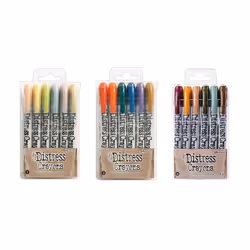 Ranger Tim Holtz 18 Distress Crayons Bundle: Sets 8, 9, 10