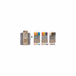 SPECIAL BUNDLE Includes: Ranger Tim Holtz 18 Distress Crayons: Sets #1  #2  #3 PLUS Tim Holtz Distress Crayons TIN (TDBK47902 ...