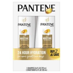Pantene Daily Moisture Renewal Duo set  12.6 Oz Shampoo and 12 Oz Conditioner