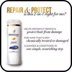 Pantene Pro-V 2 in 1 Shampoo & Conditioner  Repair & Protect with Keratin  12.6 Ounce