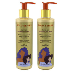 Pantene Gold Series Leave-In Detangling Milk 7.6 Ounce (225ml) (2 Pack)