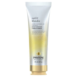 Pantene Sunlit Blondie Daily Rescue Conditioner Toner For Blonde Hair  Treatment for Color Treated Hair  with Biotin and Silk Extract  8 Fl Oz