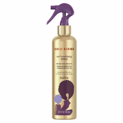 Pantene Gold Series Curl Awakening Spray  for Curly and Coily Hair  Infused with Argan Oil  8.4 Fl Oz