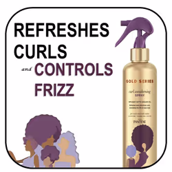 Pantene Gold Series Curl Awakening Spray  for Curly and Coily Hair  Infused with Argan Oil  8.4 Fl Oz