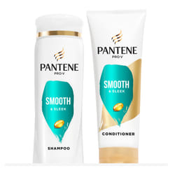 Pantene PRO-V Smooth & Sleek Shampoo + Conditioner  Dual Pack  Shampoo 12oz/Conditioner 10.4oz