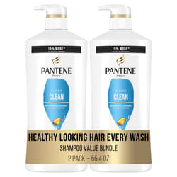 Pantene Shampoo Twin Pack with Hair Treatment  Classic Clean 55.9 fluid ounces