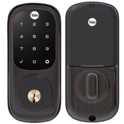 Yale Assure SL Deadbolt Lock with Z-Wave  Oil Rubbed Bronze Keyless Entry Door Lock with Touchscreen Keypad for Front Door  YRD256-ZW2-0BP