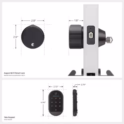 Yale|August Wi-Fi Smart Lock with Keypad  Black